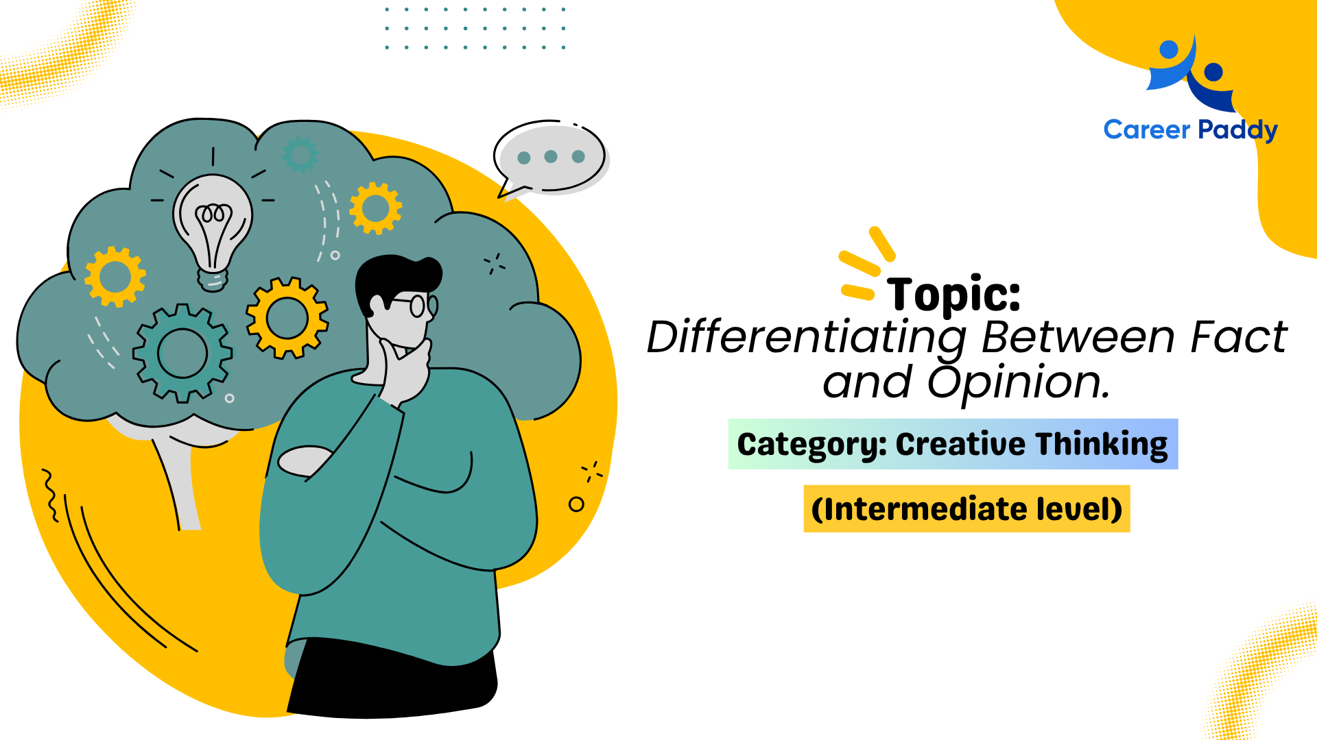 Differentiating Between Fact and Opinion (Intermediate Course)